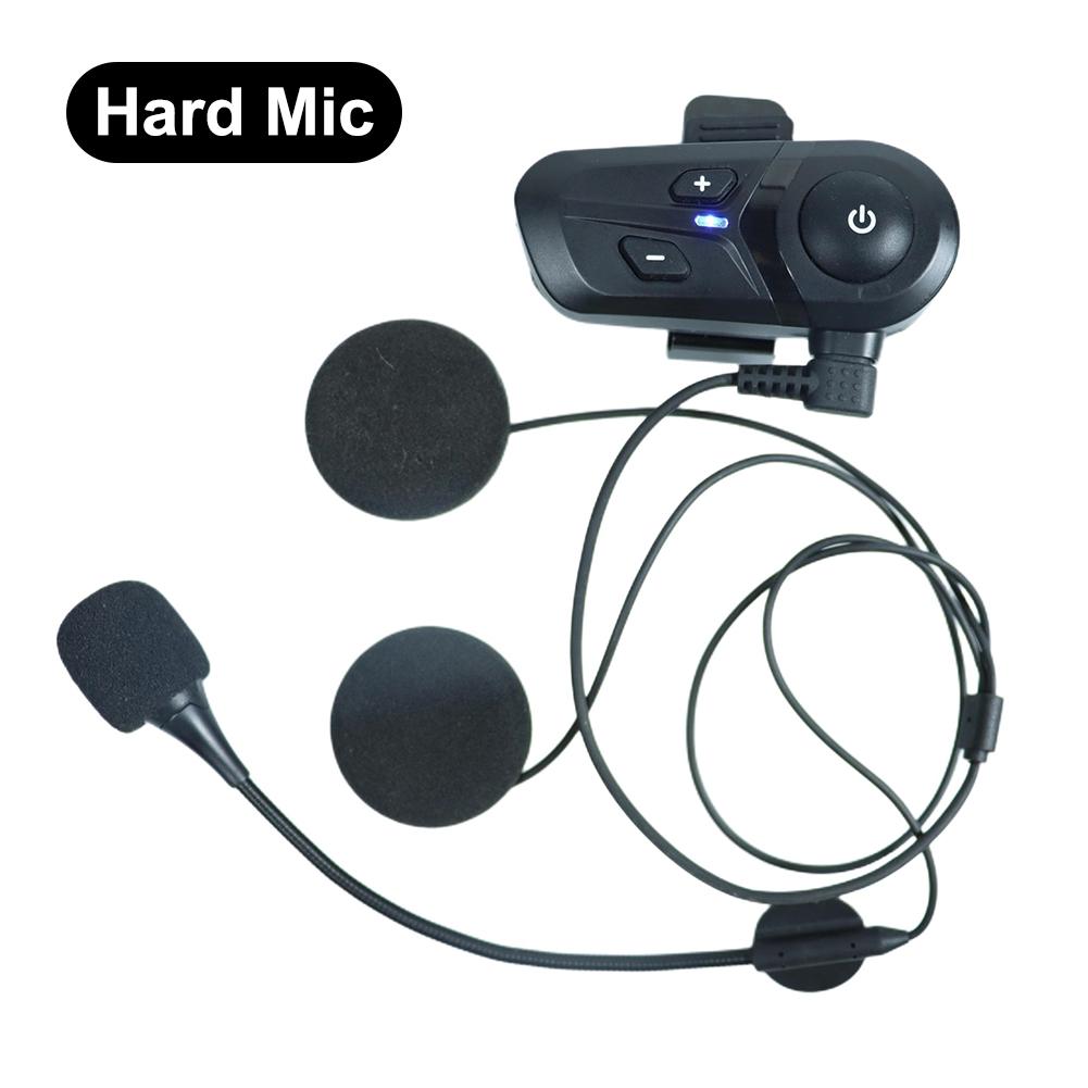 Motorcycle Helmet Headset BT5.3 Wireless Helmet Earphones Hands-free Call with Mic Intercom Headphones Waterproof for Helmet