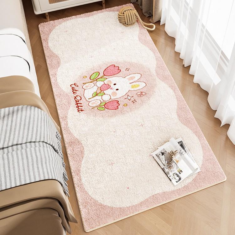 

Children s Cartoon Imitation Cashmere Rug: Easy-Care, Dirt-Resistant Full-Coverage Floor Mat for Bedroom or Living Room 40*60cm