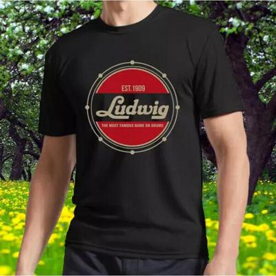 NIEUWE LUDWIG DRUMS zijn moeilijk te vinden Actief Logo T-shirt Grappig Maat S 5XL