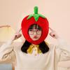 Tomato Headgear Soft Cute Cross-dressing Plush Caps Wearable Pography Props Headwear