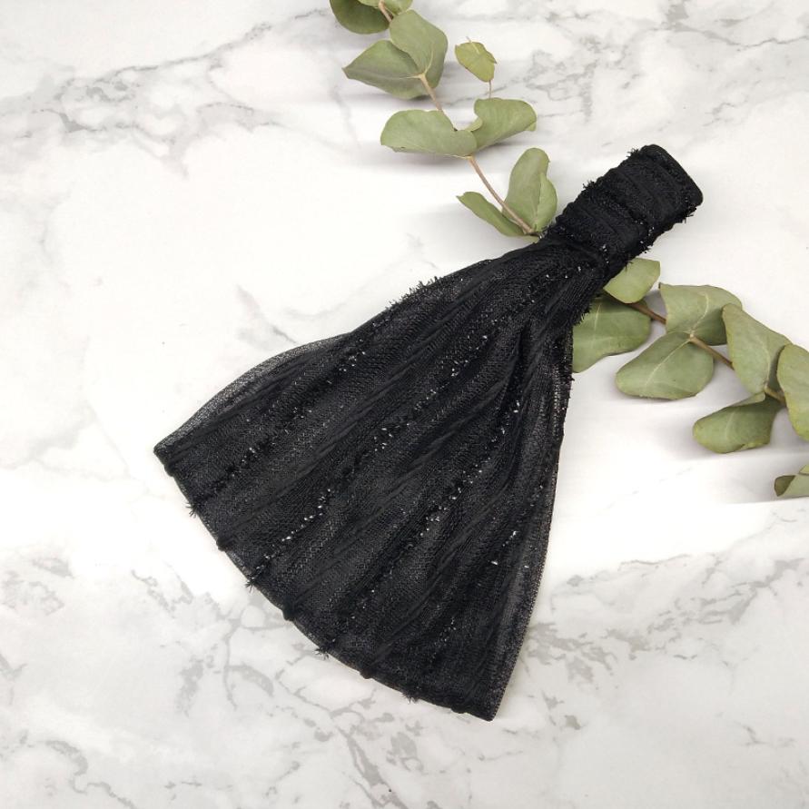 Women Fabric Headband Wide Lace Hair Bands Headdress Fashion Glitter Headbands Hair Accessories Fo Girls Hair Styling Tools Gift