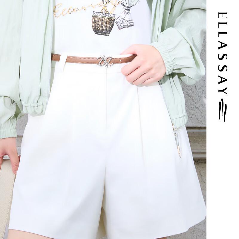 ELLASSAY Women's Relaxed Cotton Blend Casual Shorts