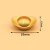 Desktop Ornament Auspicious Lucky Money Prosperity Statue Wealth Mascot Scene Chinese Gold Ingot Decoration for Home Office