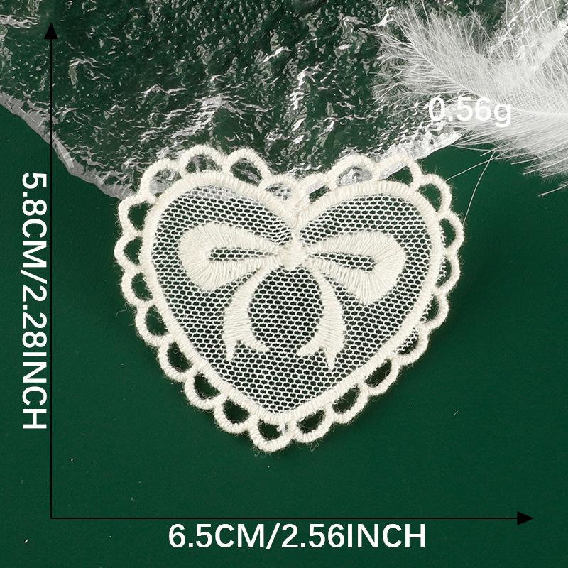 Cartoon Lace Bow Lace Embroidery Sticker Diy Hand Account Accessories Accessories Brooch Hairpin Hair Accessories Accessories Cloth Sticker