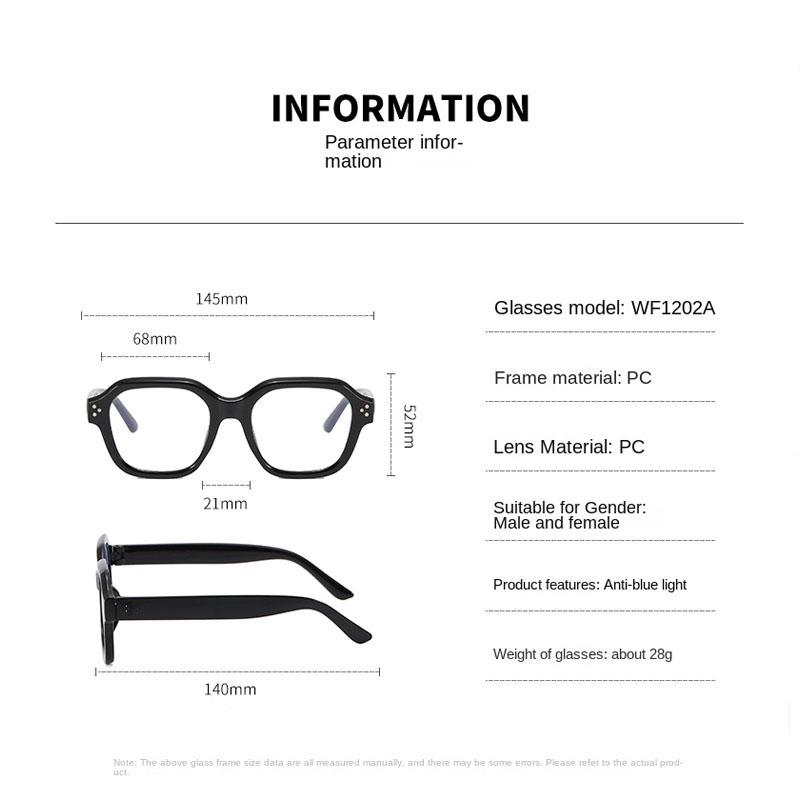 Retro Square Frame Eyeglass Women Leopard Computer Reading Glasses Clear Blue Light Blocking Eyewears Vintage Decorative Goggles