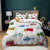 150X200 Kids Bedding Set Cars Planes Trucks Bedlinens Bed Cover Sets Cartoon Twin Full Home Housse De Couette Bed Sets For Boy