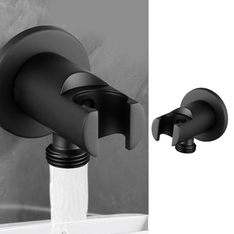 Wall Mounted Handheld Shower Holder Shower Mounting Brackets Wall Elbow Spouts Water Inlet Angle Valves Bathroom Accessory