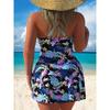 Large Size Swimsuit Women's European and American Meat Cover and Thin One-piece Swimsuit
