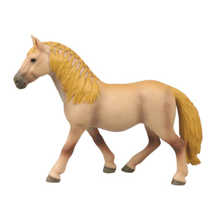 Cross-Border Quarter Horse White Pony Model Toy with Scene Accessories for Early Education