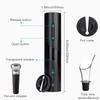 4 In 1 Electric Wine Bottle Opener USB Rechargable Automatic Red Wine Corkscrew Foil Cutter Vacuum Stopper Aerator Pourer Set