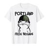 Frog Fun Meme Portland Frog Brigade Frogs Together Are Strong Tshirt for Men Women Cotton Tee Short Sleeve Tops Popular Fashion