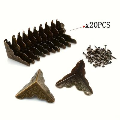 Decorative Corner Brackets for Connecting Layer Boards, L-shaped Right Angle Bracket 90 Degrees, Chinese Style, Corner Brackets