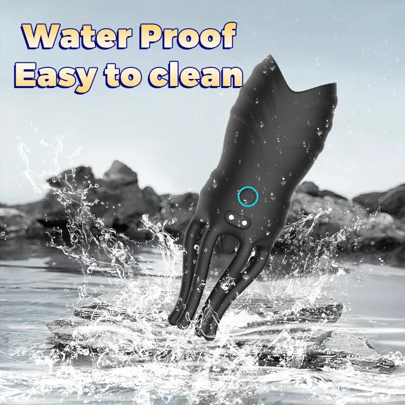 Penis Training Vibrator For Men Glans Stimulate Massager  Penis Delay Trainer Male Pleasure Prolong Endurance Adult Sex Toy 18+