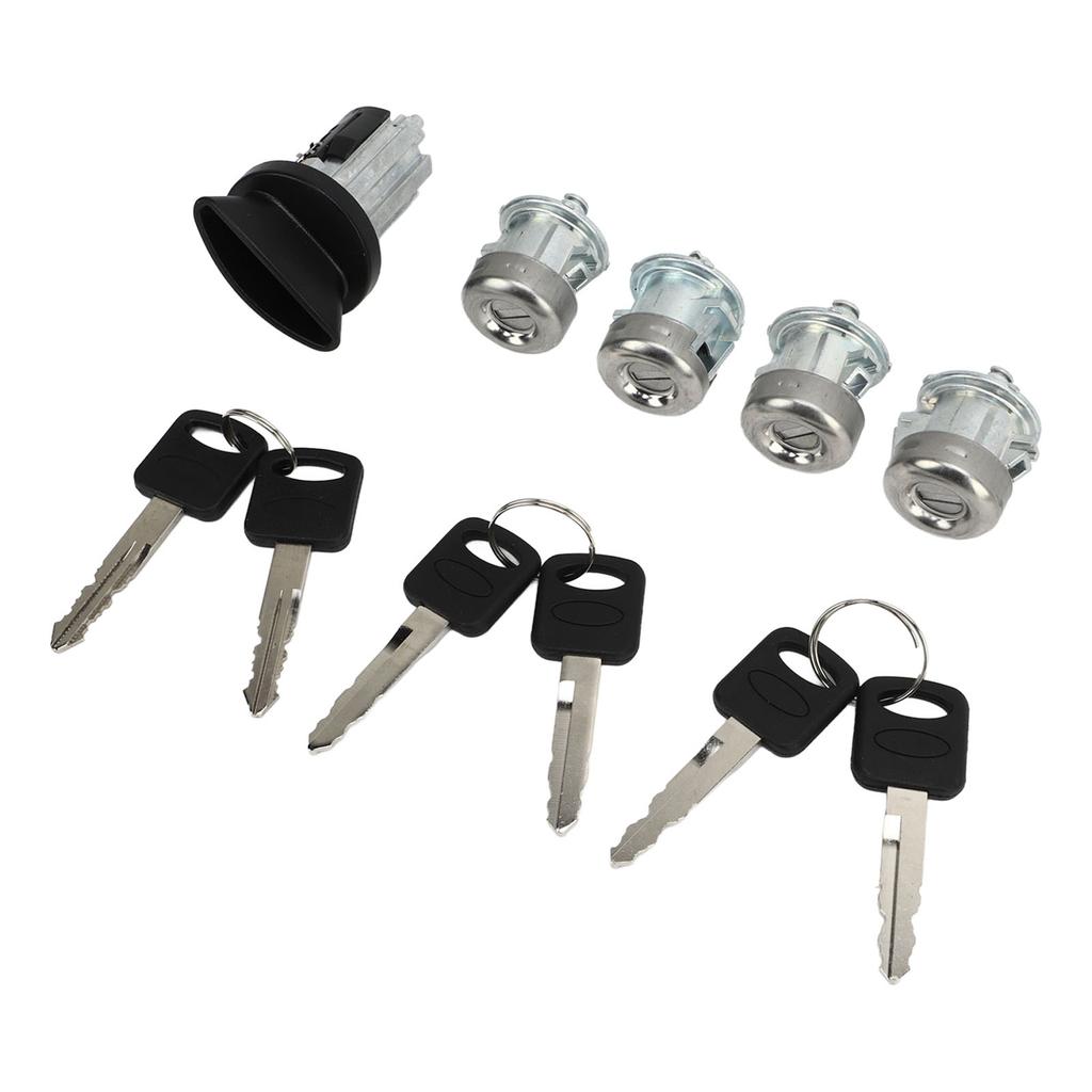 Car Door Lock Cylinder Key Set 1L3Z 11582 A Ignition Switch Lock Key Kit Replacement For Ford Excursion 2000 to 2005
