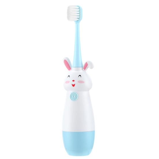 

Уход за зубами Креативная электрическая зубная щетка IPX5 Водонепроницаемая водонепроницаемая форма кролика Смешная синий