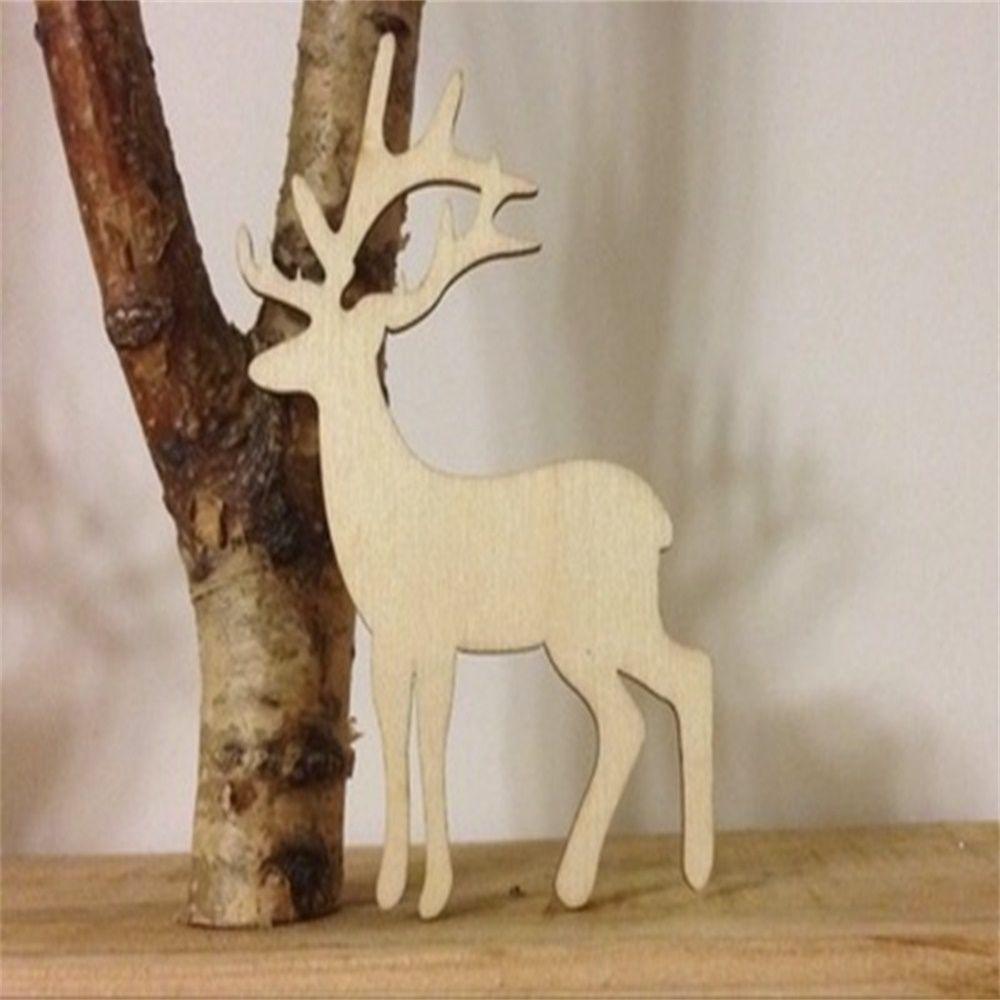 Decor DIY Tools Reindeer Hanging Card Christmas Decorations Christmas Tree Hanging Wooden Elk Decor