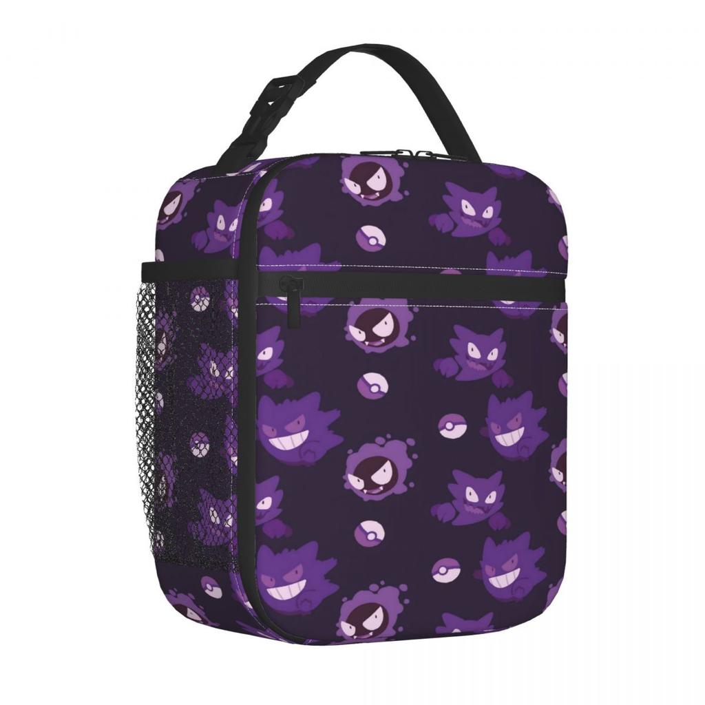 Gengar Lunch Bag Fashion Lunch Box For Women Picnic Convenient Cooler Bag Oxford Print Tote Food Bags