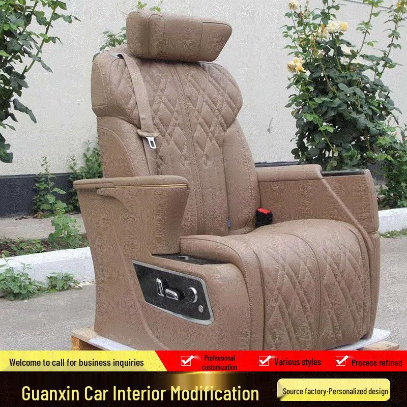 Custom GL8 Aviation Seat with Mirror Floor for Desert Edition