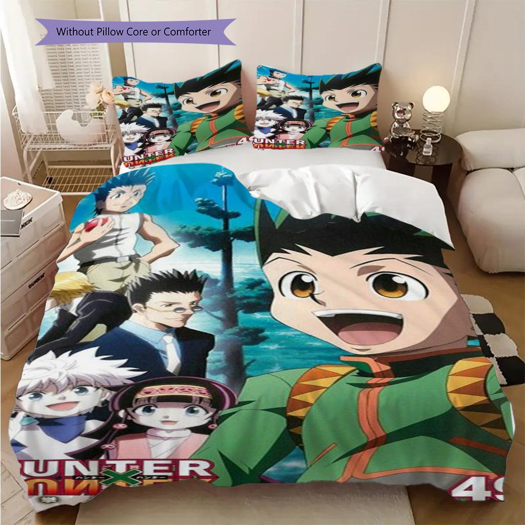 Hunter X Hunter Threepiece Set 1 Duvet Cover 2 Pillowcase Without Core Gift Soft And Comfortable Bedding Set Bedding Suitable For All Seasons