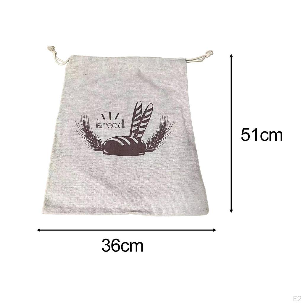 Bread Bags Totes Simple Practical Food Storage Drawstring for Party Favor Wedding Gift