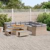 Garden Sofa Set 13 Pcs Beige Poly Rattan