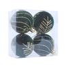 Flocking Sphere Ornaments For Christmas Tree Colorful Decorative Ball Perfect For Holiday Festival Atmosphere