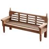 1/12 Doll House Vintage Style Wooden Patio Bench & Cushion Furniture Set for Living Room Life Scene