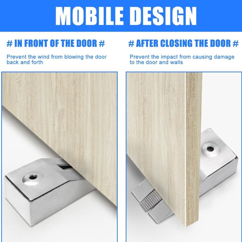 Universal Door Stoppers Tool Quick Installation Door Stoppers Modern Door Holder For Interior Kitchen Cabinet Door