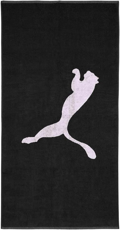 Y6216 Puma Bath Towel, Pool, Beach, Training, Black, 50x100 cm
