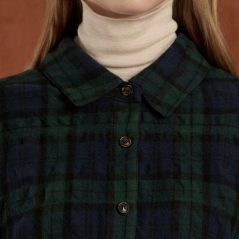 Bcbg Wool Check Blouse B5w9b410