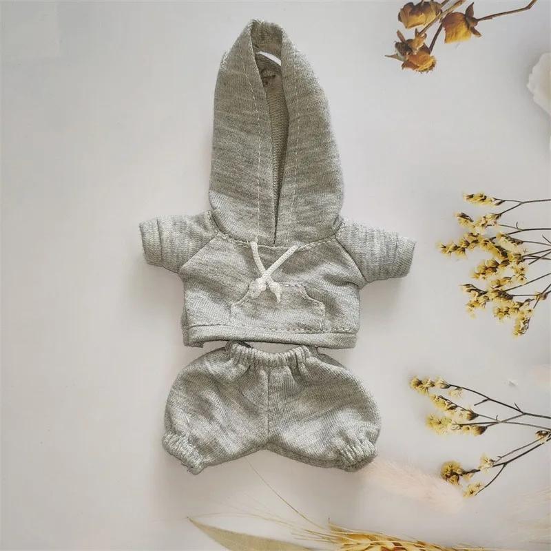 Labubu Casual Sweatsuit Set Labubu 15/17cm Dolls Clothes Fashionable Comfortable Sports Suit Hoodie Labubus Accessories Gift