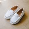 [Babyzzam] Unisex Plain Loafers White [702-10001]