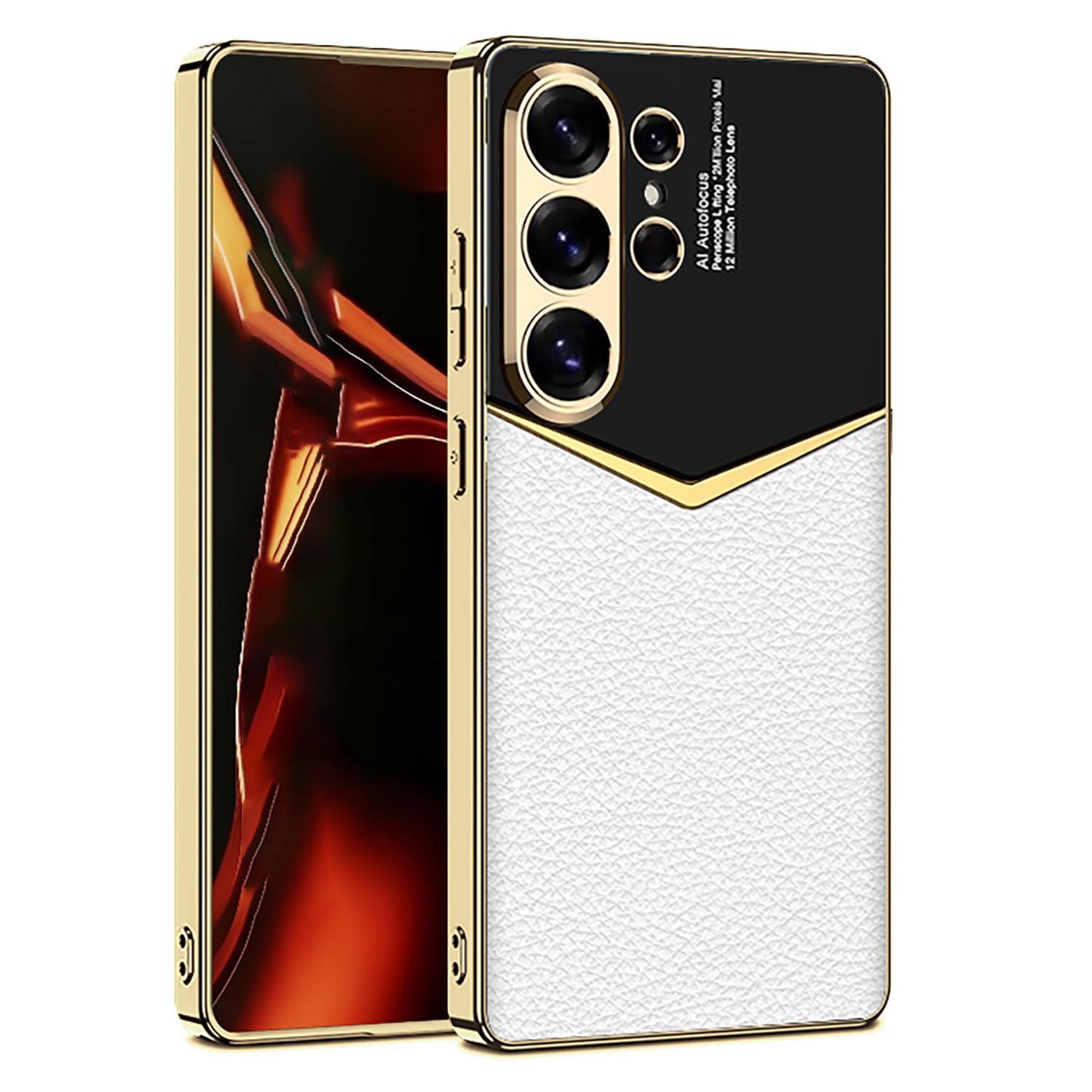 GKK Для Samsung Galaxy S26 Ultra Чехлы Электроокрашивание ПУ + ПК + ТПУ Чехол для телефона