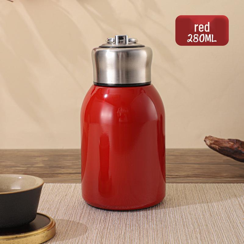 Compact Trendy Insulated Cup with Pull Ring - Convenient, Pocket-Friendly, and Stylish for Students On-the-Go