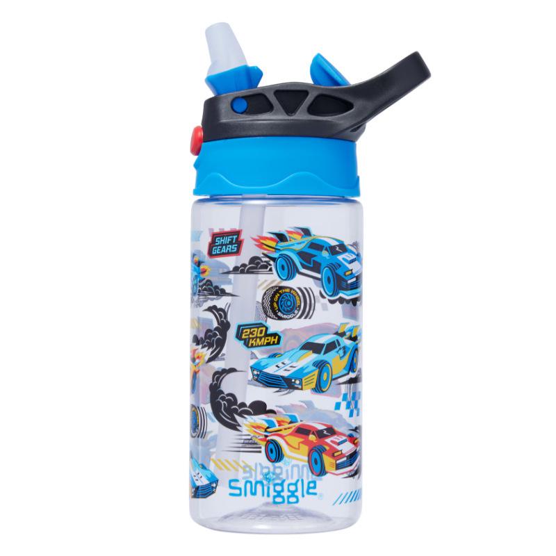Smiggle Cartoon Backpack for Primary Students with Name Card & Trolley