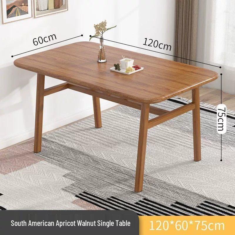 Modern Minimalist Rectangular Dining Table and Chair Set for Small Spaces