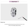 Silver Ziyun Heart-Shaped Lace Silicone Spacer Beads SCC1949