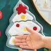Christmas Hand Towel Creative Snowman Santa Claus Shape Handkerchief Towels Kitchen Bathroom Absorbent Hand Cloth Xmas Decor