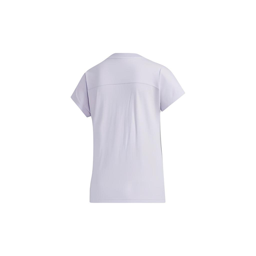 (WMNS) adidas neo Casual Sports Short Sleeve Purple White Women's GJ5352