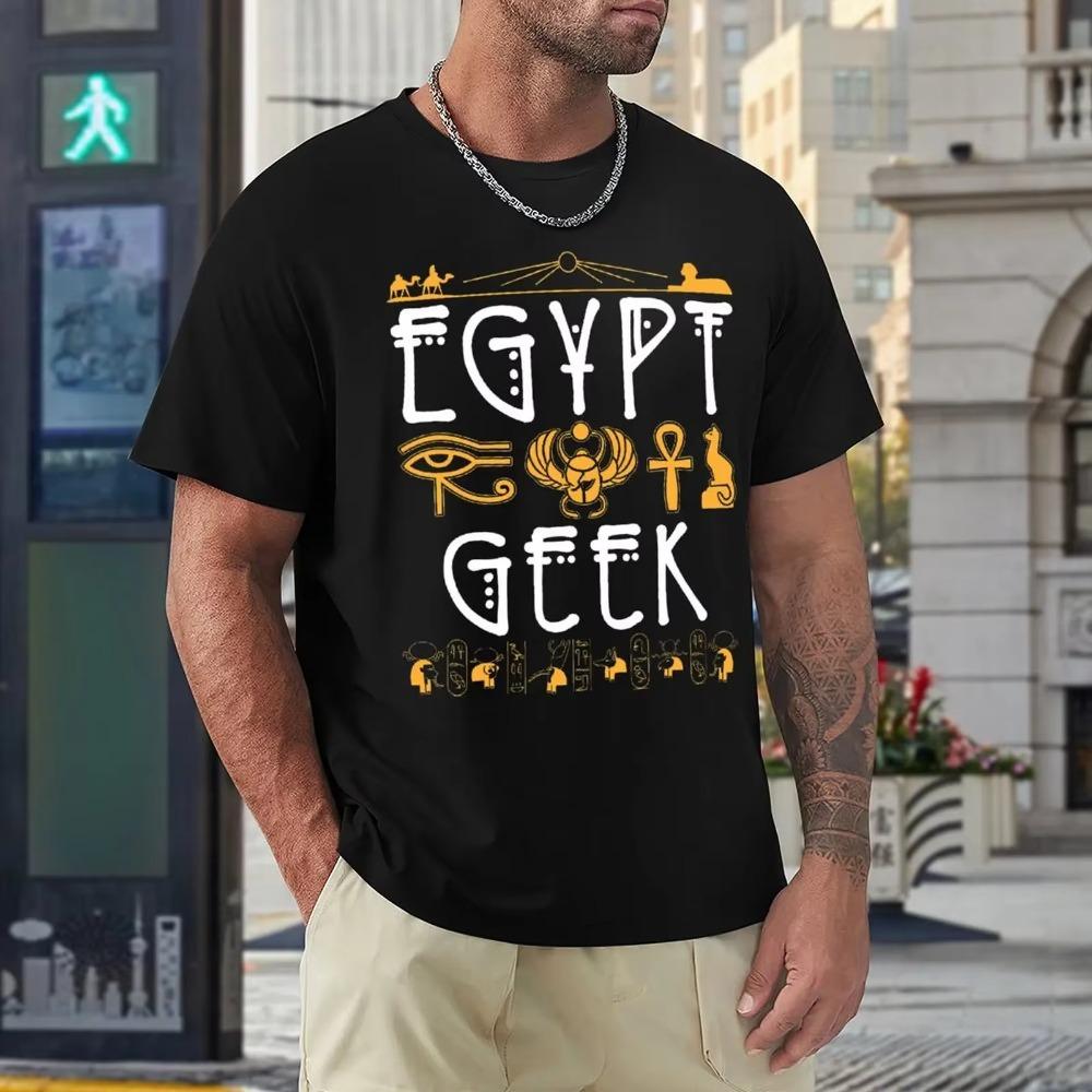 Round Neck Egyptology Archaeologist Gifts Egypt Geek Essential T-shirt  Sport T-shirts Hot Sale Cool Aactivity Competition Eur S