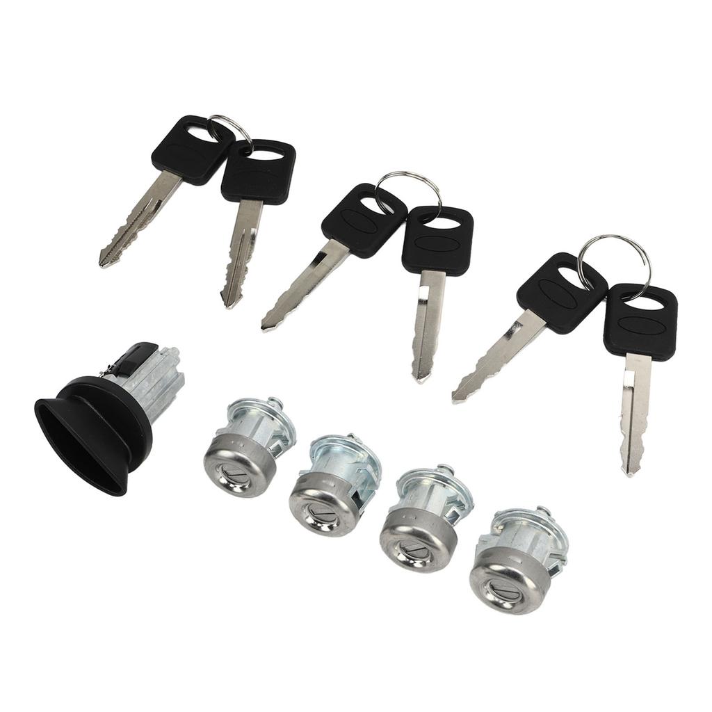 Car Door Lock Cylinder Key Set 1L3Z 11582 A Ignition Switch Lock Key Kit Replacement For Ford Excursion 2000 to 2005