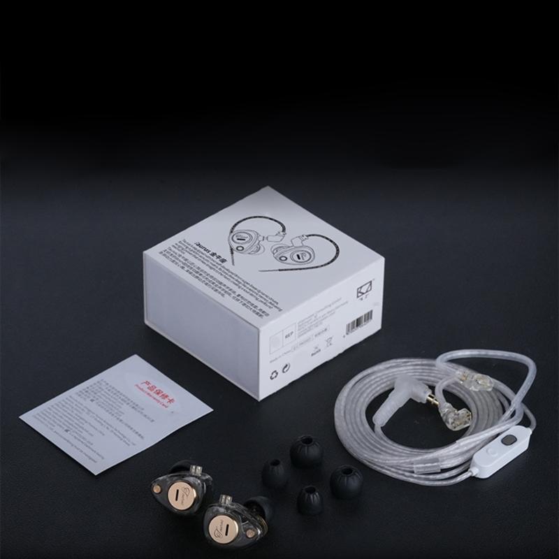 Taurus Double Dynamic Driver Cord Headphones Powerful Bass with Double-Microphones in Ear Monitor Earphones