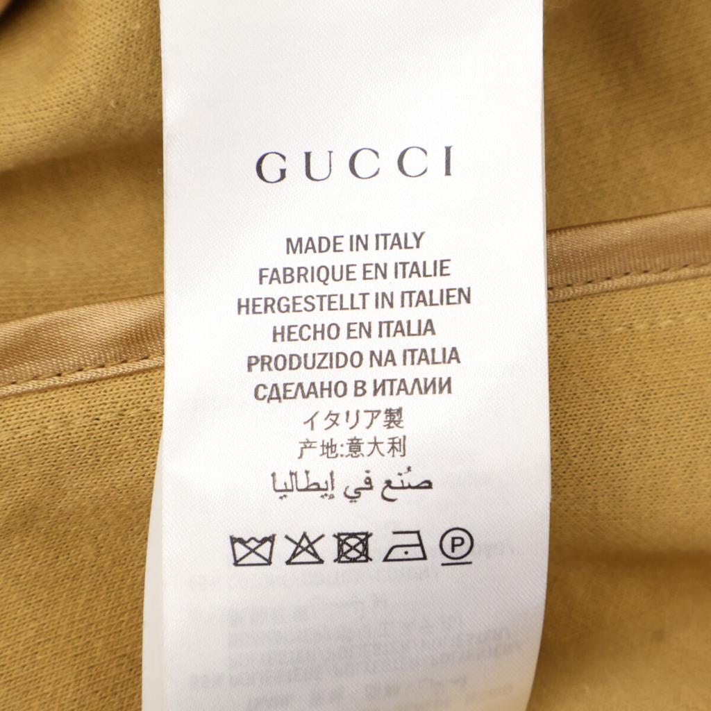 Gucci [Excellent Condition/Domestically Manufactured] 550596 GG Pattern Back Pleated Technical Jersey Zip-Up Hoodie Dress S BrownUsed