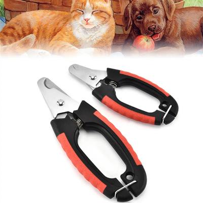 Professional Pet Nail Clipper with Safety Guard Stainless Steel Scissors Cat Dog for Claw Care Grooming Supplies Size Fits