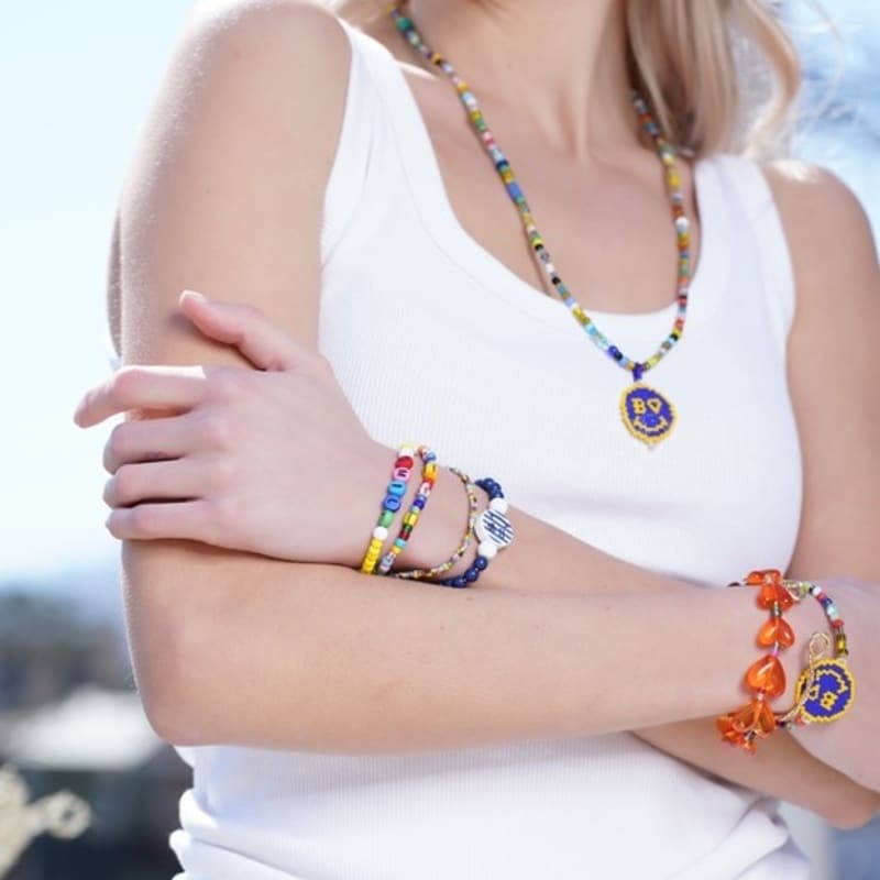 BONBEAU Marine Smile Initial Bracelet Set (2 Types)