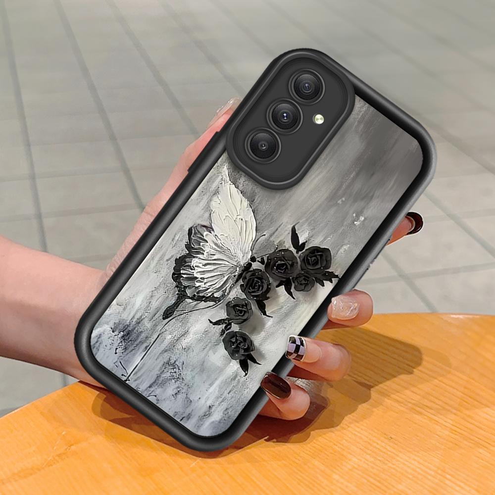 Soft Silicone Square Ladders Cartoon Pattern Full Cover Camera Protection Shockproof Case for Huawei Honor Xiaomi Redmi Samsung