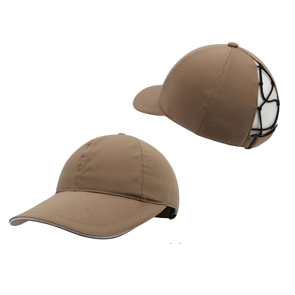 Children's Hat Quick-drying Anti-splashing Sunscreen Cap Outdoor Running Shading Sporting Brim Ponytail Solid Color Baseball Cap
