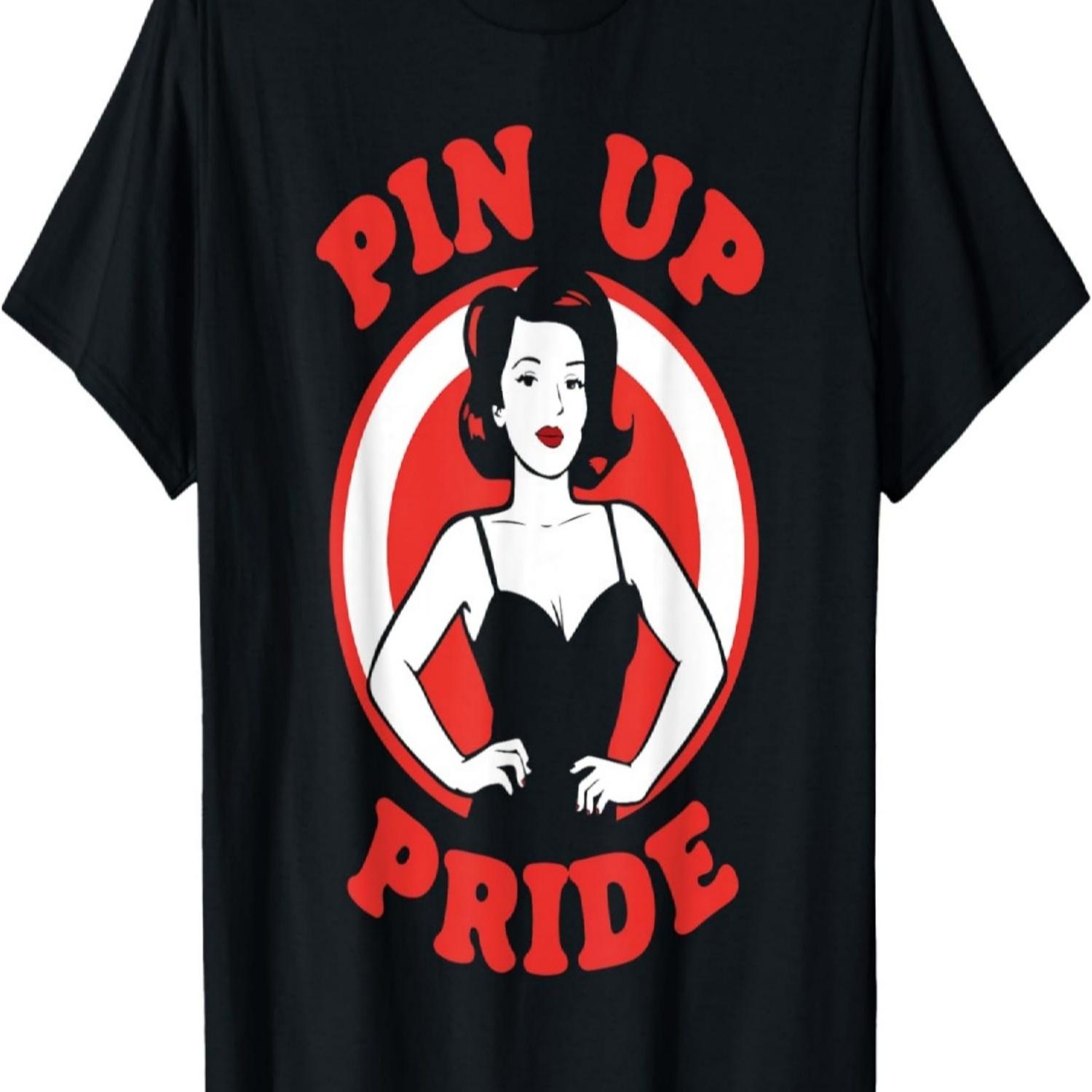 

Pinup Pride Sassy Vintage American Retro Girls Outfit T-Shirt S чёрный