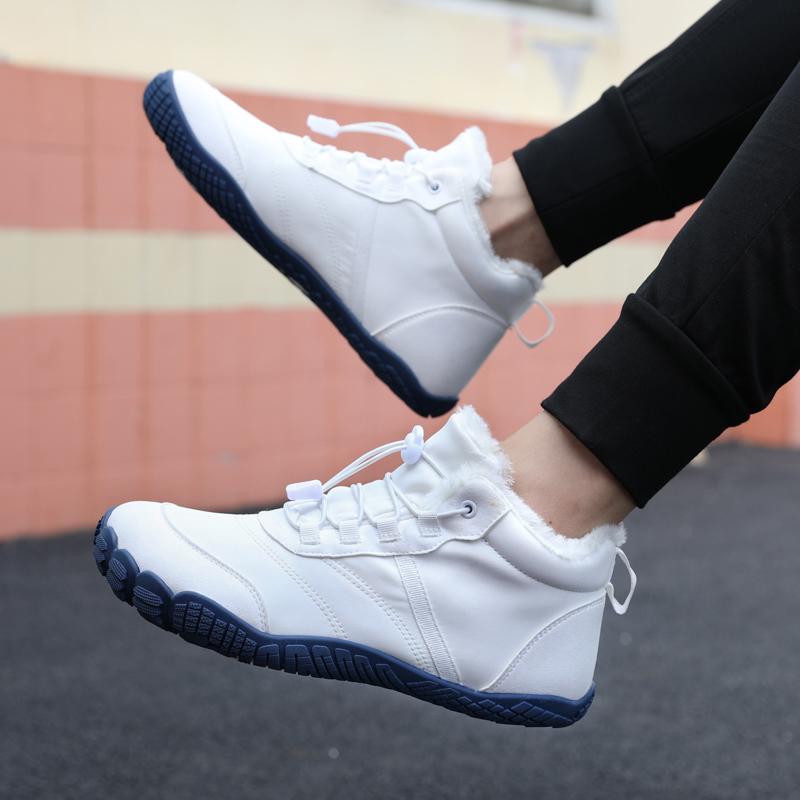 Warme Unisex Baumwollschuhe Plüsch Schneestiefel Herren Damen High-Top Winter Outdoor Wanderschuhe Rutschfest Wasserdicht