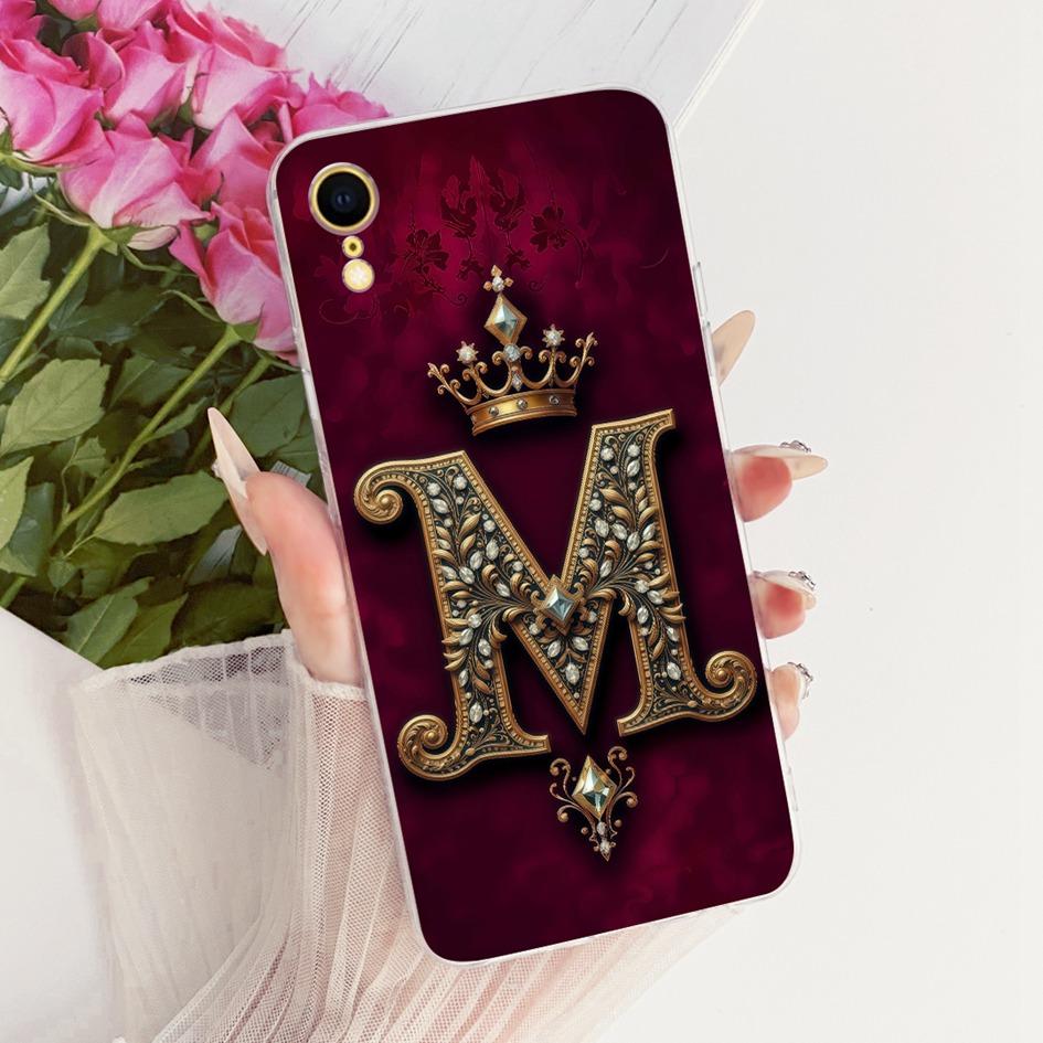 For iPhone X XR XS Max Case Luxury Crown Letters Soft Silicone Slim TPU Protective Cover For iPhoneX iPhoneXR XSMax Fundas Coque